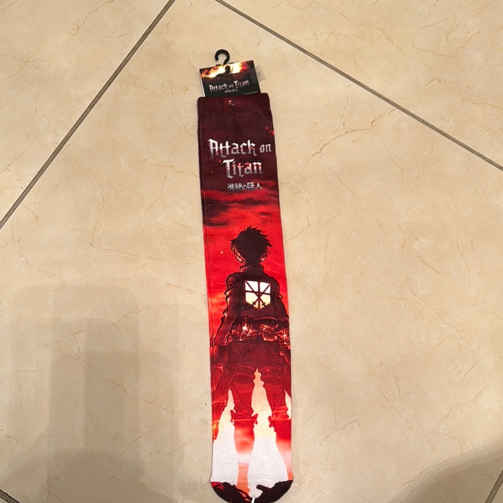 Attack on Titan Red Socks